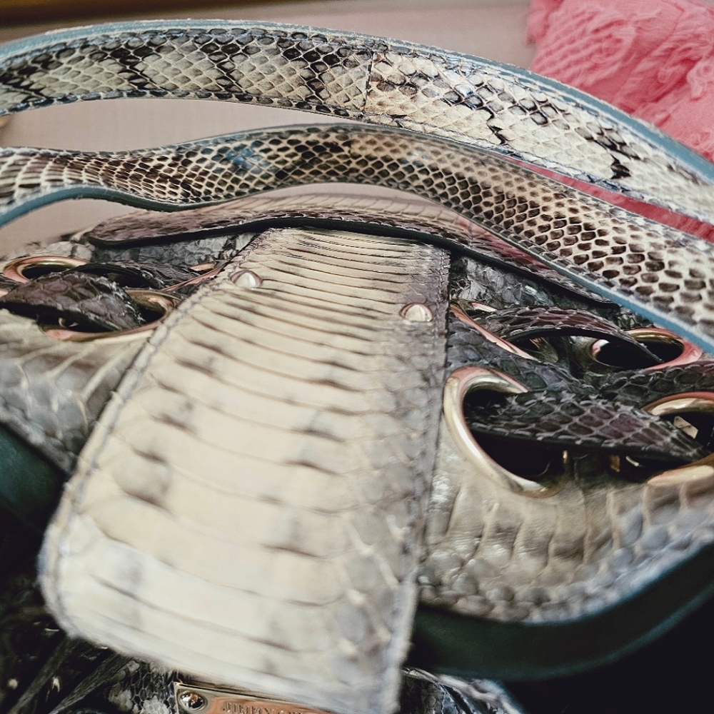 Jimmy Choo Authentic Ramona Python Snake Handbag - image 8